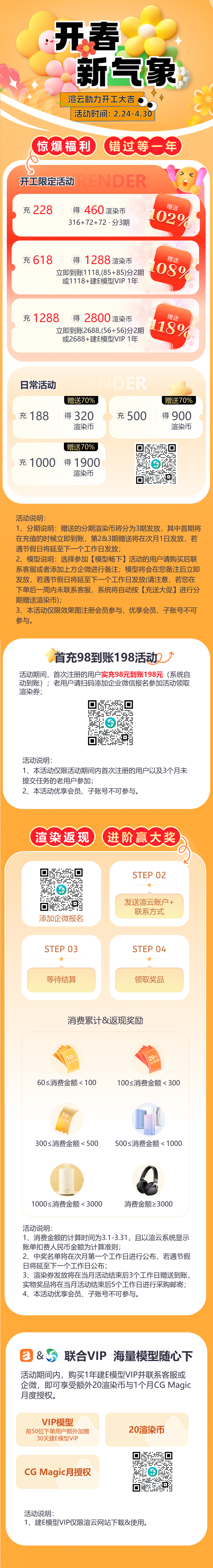 渲云开工季促销活动配图-渲云官网