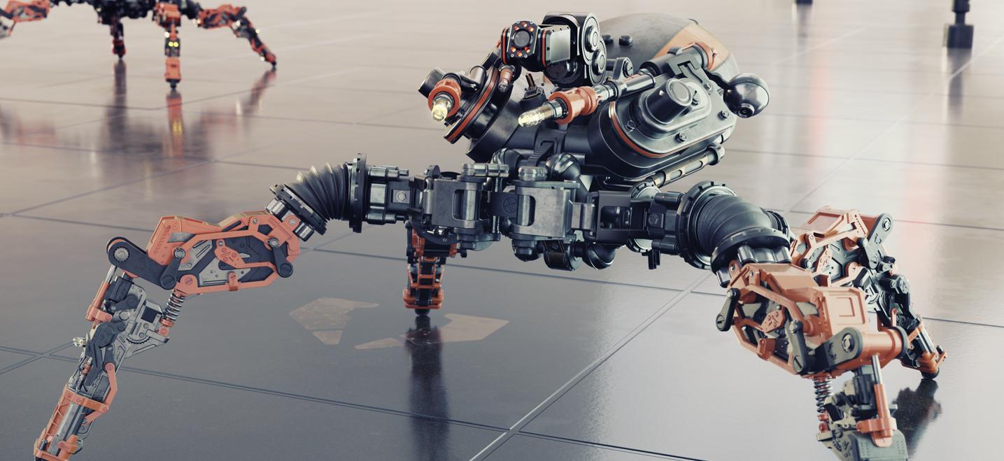 Blender制作蜘蛛机器人